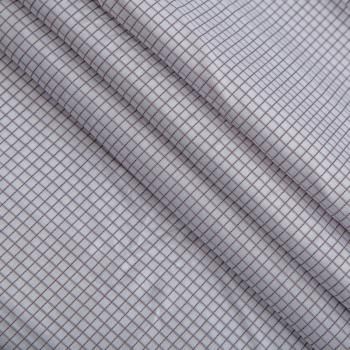 Хлопок рубашечный 063-15421 белый принтованный