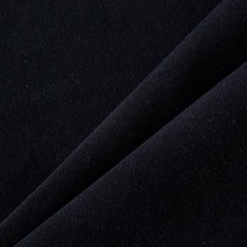 Ткань портьерная негорючая бархат 09-02-13724 черный однотонный