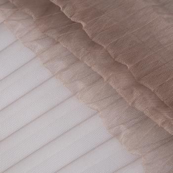 Сетка плиссе 050-20318 кофейный