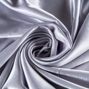 Креп-сатин К33-902 серебристо-серый однотонный
