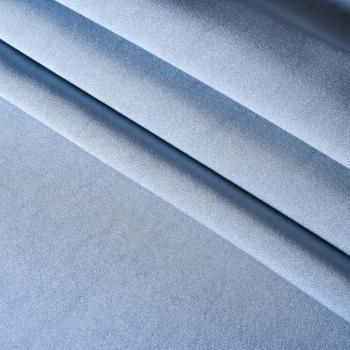 Ткань портьерная сатин h-310 см 16-02-10793 холодный голубой однотонный