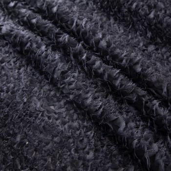 Сетка с объемной вышивкой 050-20040 черный