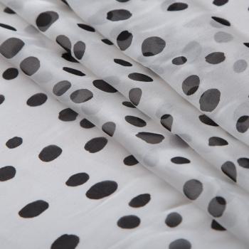 Шелк-батист 003-16477 белый принтованный