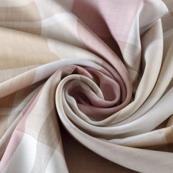 Тюль лен Т477-01-09 белый принтованный