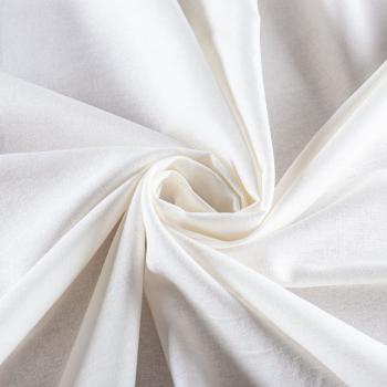 Лен-вискоза 035-00807 молочный однотонный