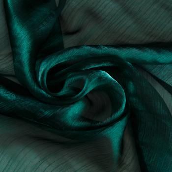 Органза 039-18833 бутылочный зеленый однотонный