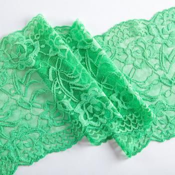 Кружево эластичное 170 мм Ф01-0079 малахитовый