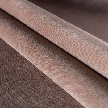 Ткань мебельная бархат 22-02-00791 серо-коричневый однотонный