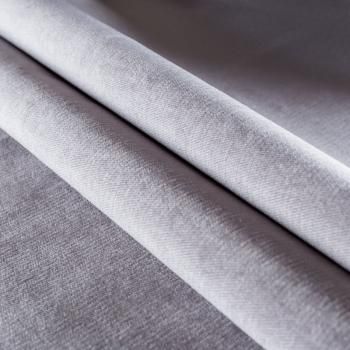 Ткань мебельная бархат 22-02-00792 серый однотонный