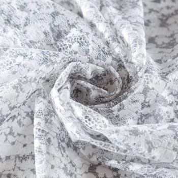 Тюль жаккардовый h-300 см 02-01-09078 серо-молочный