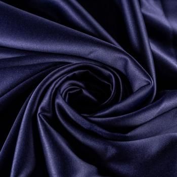 Сатин стрейч К33-809 синий однотонный