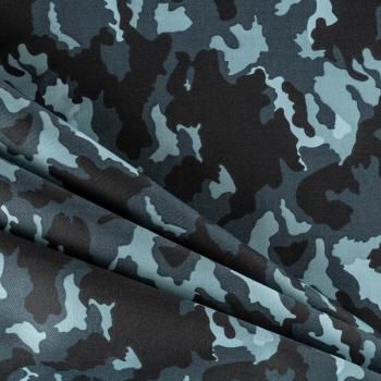 Коттон камуфлированный К10-009 серый принтованный