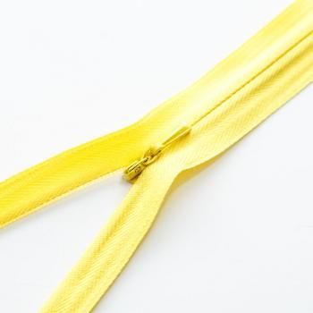 Молния спираль потайная 50 см на плотной тесьме н/р ярко-желтый G013P-50S-109