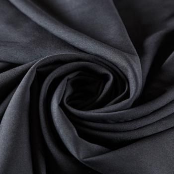 Крепдешин синтетический 029-07347 черный однотонный