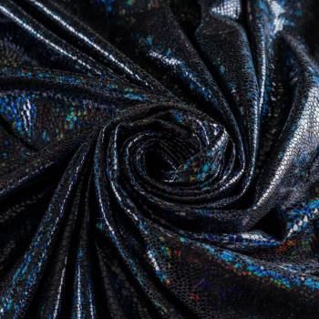 Трикотаж лазер 034-18793 черно-синий