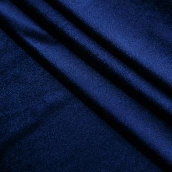 Бархат стрейч 002-18860 королевский синий однотонный