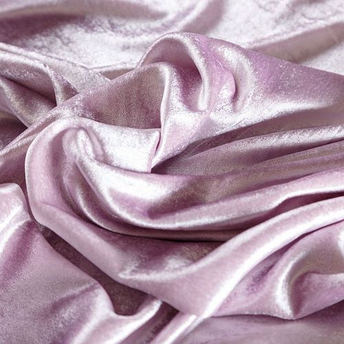Бархат 002-04298 нежно-лиловый однотонный