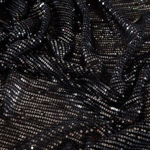 Пайетки на сетке 055-17903 серебристый