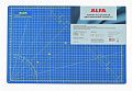 Коврик раскройный двухсторонний ALFA 45х30 см AF-A3Blue синий