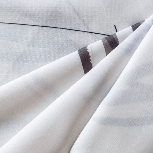 Тюль Т412-01-08 белый принтованный