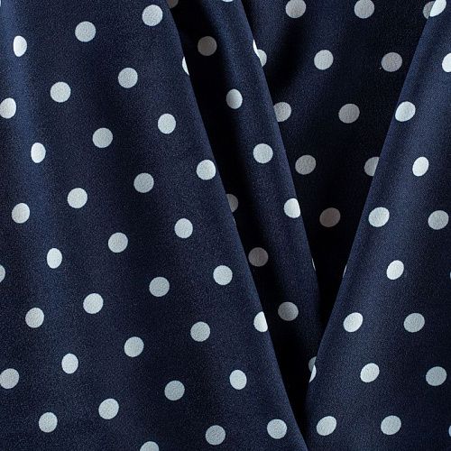 Креп 026-01550 темно-синий принтованный