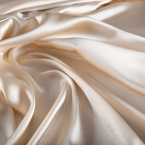 Креп кади 026-20118 сливочный однотонный