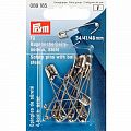 Булавки английские Prym 089185 с шариком 34/41/48 мм 10 шт серебро