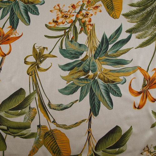 Шелк-штапель 069-16196 экрю принтованный