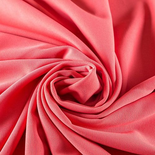 Джерси 014-03625 кораллово-розовый однотонный