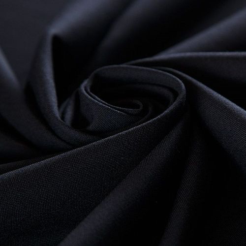 Шерсть костюмная YSL 025-16251 черный однотонный