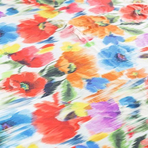 Лайкра 005-05959 белый принтованный