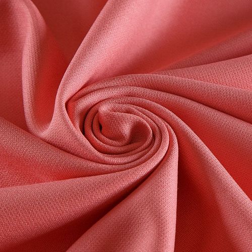 Креп стрейч 026-17242 креветка однотонный