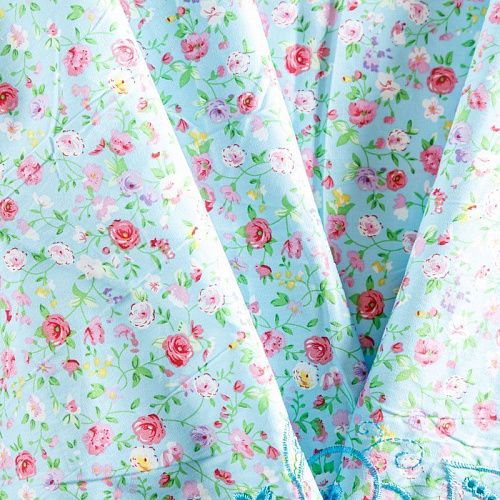 Шитье 067-07609 светло-голубой принтованный