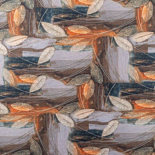 Вискоза "Лоренцо" 036-01522 коричневый принтованный