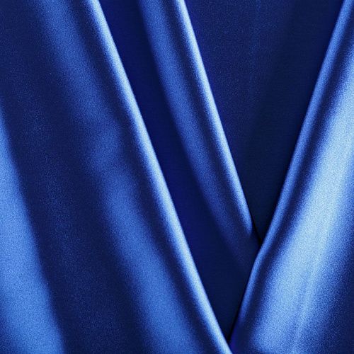 Сатин стрейч 001-07041 королевский синий однотонный