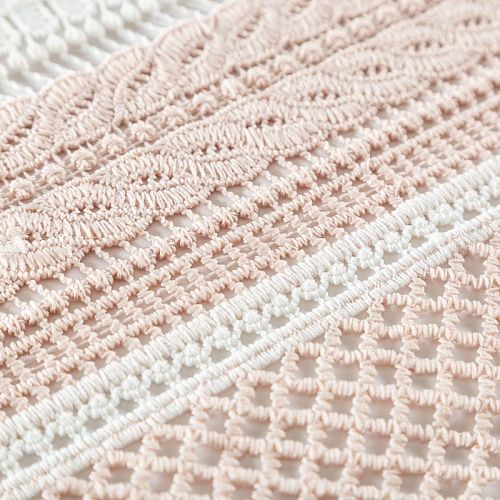 Гипюр-макраме К21-1079 бежево-белый