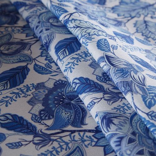 Ткань портьерная H-280 см 19-02-15858 белый принтованный