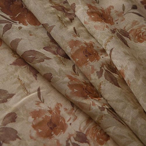 Тенсел 053-17760 серо-бежевый принтованный