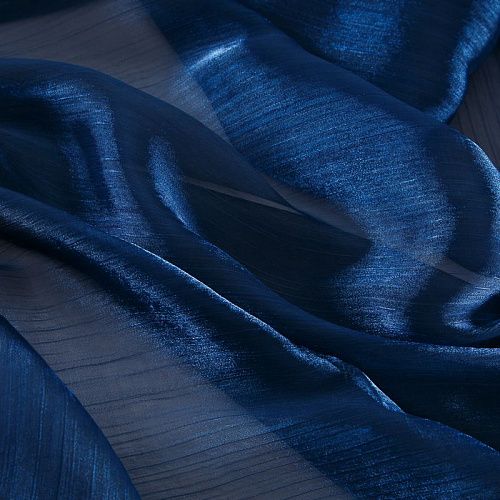 Органза 039-18818 сапфировый однотонный