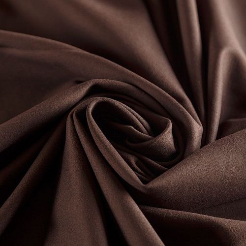 Джерси 014-06950 темный шоколад однотонный