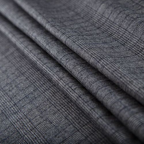 Ткань костюмная 025-14657 серый принтованный