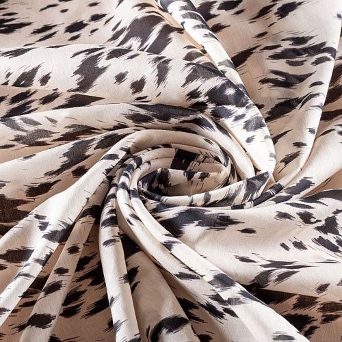 Батист 003-00873 экрю принтованный