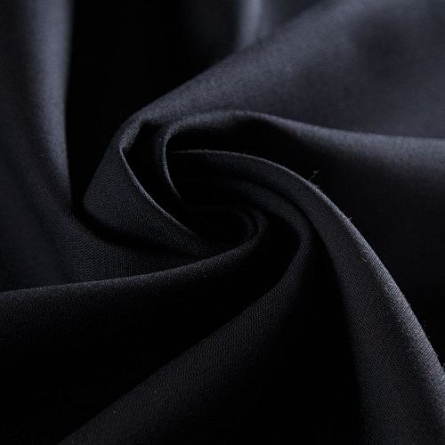 Шерсть двойная 066-15047 черный однотонный