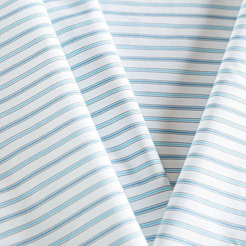 Хлопок рубашечный К14-547 белый принтованный