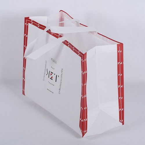 Сумка-шоппер 33x45x19 см TI-19 белый/красный