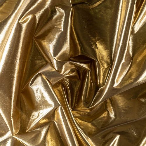 Парча К33-365 золотой однотонный