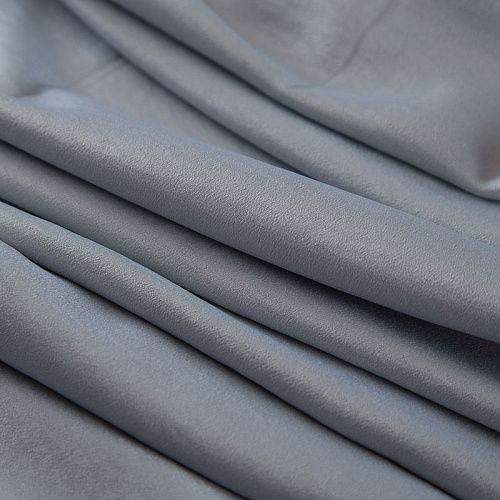 Креп кади стрейч 026-18745 светло-серый однотонный