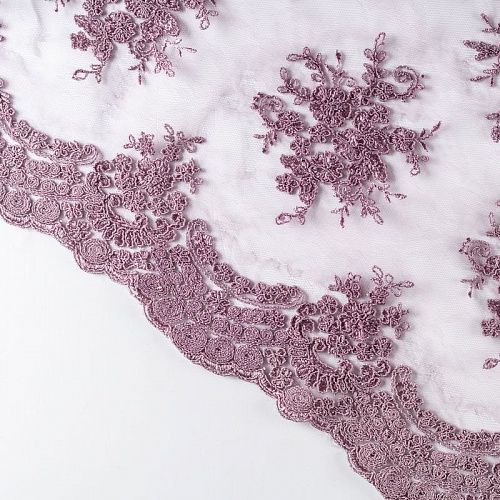 Гипюр К12-949 розовато-лиловый