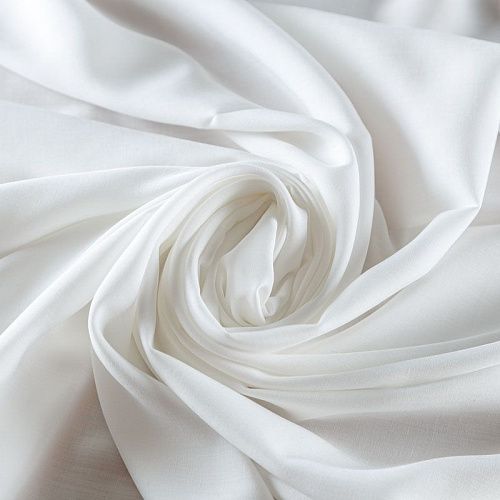 Штапель 069-08593 молочный однотонный