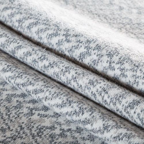 Пальтовый трикотаж 040-06034 бело-серый